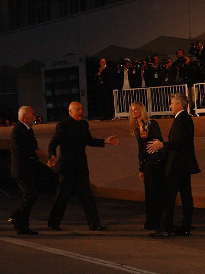 Dino De Laurentiis, la moglie Martha e Buz Luhrman