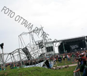 Un'immagine del parco dopo la devastazione - Foto  Ottavia Da Re